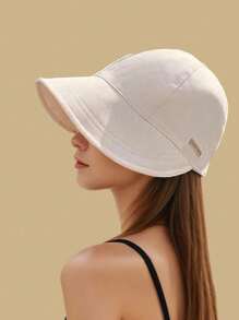 Women's Drawstring Waffle Pattern Baseball Cap, Fashionable Sun Protection Beach Travel Sun Hat, Suitable For Spring & Summer