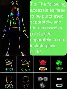 100/50pcs Glow Sticks Party Pack Glow Bracelet Bright Multicolor Light Sticks For Halloween Parties Christmas Celebrations Rave Events, Music Festivals Concerts, Night Clubs Glow Parties New Year Eve Birthday Decorations Pool Parties Carnival Dance Events Raves Parades Nighttime Events Neon Themed Parties Glow In The Dark Accessories Light Up Sticks Chemiluminescent Glowsticks - Multicolor - View 5