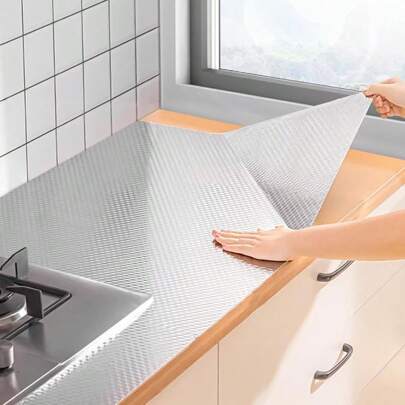 NEWWaterproof SelfAdhesive Contact Paper For Cabinets Easy To Clean Peel And Stick Kitchen Backsplash OilProof And Protective Kitchen Paper 15.7X118 Inches 7.3