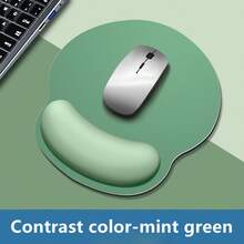 Ergonomic Mouse Pad With Wrist Rest - Soft Memory Foam, Non-Slip Silicone Base, Comfortable For Long Computer Work, Desktop Accessory