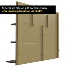 Centro De Entretenimiento Para Tv Madesa Alfa Hasta 60'' Color Marrón - Marrón - Ver 7