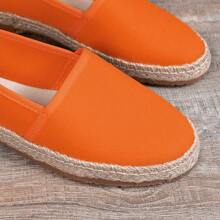 Mocasines tipo pescador retro clásicos para mujer, con suela de paja, unicolor minimalista y versátil, zapatos planos casuales, adecuados para el uso diario y todas las estaciones, nuevos zapatos para mujer 2025