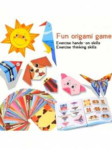 108-kolorowy kreatywny zestaw origami – 54 wyjątkowe wzory, idealny do majsterkowania i zajęć edukacyjnych, idealny do projektów klasowych i jako upominki na przyjęcia, poprawia koncentrację i skupienie, świetny prezent urodzinowy dla dzieci, prezenty na powrót do szkoły dla chłopców i dziewcząt