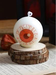 万圣节鬼魂蘑菇、眼球、鬼魂、南瓜蜡烛装饰可爱万圣节蜡烛礼品套装房间装饰餐桌派对卧室家居装饰万圣节装饰秋季装饰秋季装饰 - 彩色 - 查看 20