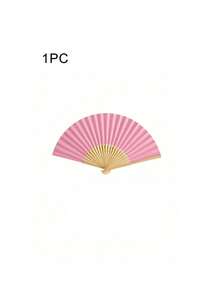 1-40支/套 折叠纸扇，DIY便携式中国竹扇，婚礼宾客回礼，生日派对装饰，圣诞节，情人节，新年礼物，家居装饰，折叠手持扇，个性化婚礼扇，派对装饰，艺术工艺家居装饰礼品 - 粉色 - 查看 7