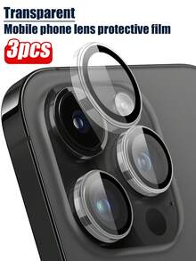3 Stück transparente Kameraobjektiv Schutzfolie für iPhone 17/16/16Promax/11/12/13/14/14Pro/14promax/15/15plus/15 Pro Max, hochwertige gehärtetes Glas, transparenter Geschenk Objektivschutz für Geburtstag, Familie, Freunde, Handy Zubehör