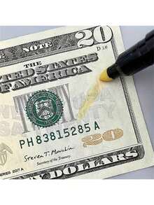 1pc Portable Waterproof Counterfeit Detector Pen, Mini Handheld Counterfeit Bill Checker, Waterproof Pen For Identifying Authenticity Of Important Items,For School Supplies,Back To School