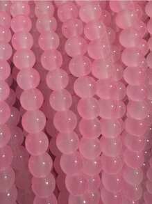 100 pièces de perles rondes en verre imitant le jade de 8 mm. Perles artisanales pour la réalisation de bracelets, colliers et accessoires de bijouterie