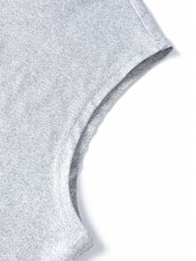 Sudadera con capucha y cordón casual para hombre - Gris - Ver 6