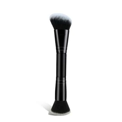 1支双头多功能化妆刷，包含粉底刷、修容刷、散粉刷、腮红刷，男女通用，便携式设计，包含粉底刷、遮瑕刷、腮红刷、修容刷、腮红刷、古铜粉刷、散粉刷、粉底刷、腮红刷，赠品