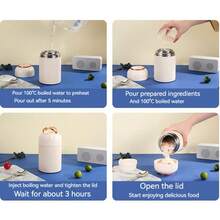 1 Stück 500ml/16,9oz Edelstahl 316 Thermo Lunchbox, tragbarer Edelstahl Lebensmittel Suppenbehälter, vakuumisolierte Lebensmitteldose, geeignet für Suppe, Porridge, Salat und mehr, großes Fassungsvermögen