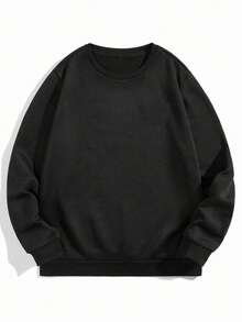 Herren Große Größen Lässig Rundhals Sweatshirt, Buchstaben Grafik Muster, Urban Street Style, geeignet für Läss, Sport, Wochenenden, Frühling, Sommer, Herbst, Winter