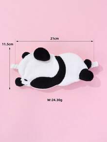 1pc Polyester Cute Panda Shaped Eye Mask, Lightweight & Blackout, Suitable For Women Daily Rest - Multicolor - View 4