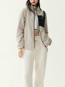 CAMEL CROWN Fleece Jacket Women's Polar Fleece Coat Autumn And Winter Plus Velvet Thick Couple Fleece Jacket