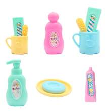 13 chiếc/bộ 11,5in/30cm khăn tắm và bàn chải cho búp bê (Màu sắc phụ kiện ngẫu nhiên), phụ kiện nhà búp bê và phụ kiện nhà đồ chơi (Không bao gồm búp bê) - Nhiều màu - Xem 5