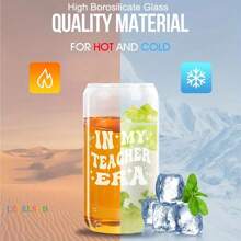 24 piezas/550ml Botella de pajita transparente mediana y grande, con tapa y Set de paletas, taza de café de vidrio moderna, cola, copa de vaso de alta borosilicate, vaso para bebida fría roja neta, tazas de jugo de cerveza de té con leche creativas nórdicas con paleta, adecuado para el hogar, la oficina, el uso diario, polimerización, botes de bebida, vasos para beber, café, té, una taza multiusos