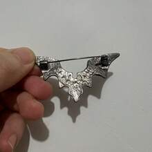 1pc Halloween Punk Style Bat Design Hairclip, Bangs Clip, Hair Accessory