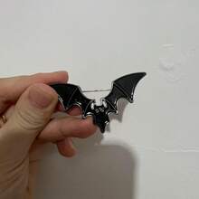 1pc Halloween Punk Style Bat Design Hairclip, Bangs Clip, Hair Accessory