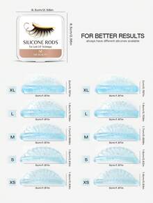 10 Pcs/5 Sizes Lash Lift Pads Shields, 2025 New No Glue Eyelash Lifting Shield Self Sticky Lash Lift Rods, Lami Lamination Roller U Curler Pad, Soft Eyelash Perm Rod Extreme Eyelash Curler - Multicolor - View 9