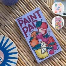 Pocket Watercolor Painting Book - Mini Watercolor Paint Pads, Fruit Pattern Watercolor Workbook Set,Travel Paint Watercolor Coloring Book Set For, Adults, Boys And Girls, Party Birthday - Pink - View 4