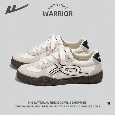 WARRIOR 1 đôi giày thể thao nữ buộc dây, chất liệu lưới, kiểu dáng thấp cổ, đa năng.