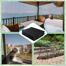 1pc Multi-Purpose Black Outdoor Garden Net - Bird Netting | Garden Protective Cover | Pet Mesh, Garden Plant Protection Net, Prevents Plants From Direct Sunlight Exposure, Ideal For Vegetable Patches And Flower Beds - Black Insect Screen - View 4