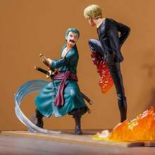 Banpresto Statua di figure animate di Sanji vs Zoro, prodotto di merchandising di anime, decorazione per la casa, regalo di San Valentino, piccolo regalo