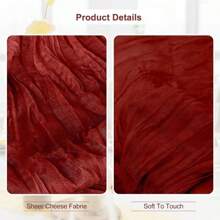 6 Pack Terracotta Cheesecloth Table Runner 35x120 Inch 10Ft Rustic Gauze Cheese Cloth Thanksgiving Table Runner Sheer Cheesecloth Table Runners For Wedding Party Bridal Shower Decoration - Terracotta - View 2