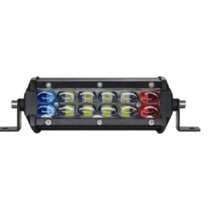 Tecnomoto Faro Auxiliar Barra Led 14cm 36w 12 Led Estrobo Motocicleta - Versión básica - Ver 2