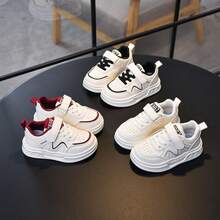 Zapatos para bebe, zapatos deportivos para niños,Zapatos infantiles de estilo minimalista y moderno,zapatos blancos coreanos de suela blanda para niñas - Blanco - Ver 6