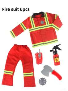 男孩女孩角色扮演装扮套装游戏、服装、帽子、工具、高品质、优质材料，适合节日派对、聚会、万圣节装扮服装、节日礼物 - 彩色 - 查看 14