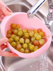 Cesta de drenaje duradera para lavar arroz, cesta multifuncional para el hogar para lavar arroz y escurrir verduras, utilizada para almacenar frutas y verduras, filtro de viaje multifuncional, cesta de filtro de viaje, filtro para lavar arroz