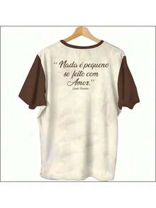 CAMISA SANTA TERESINHA DO MENINO JESUS (01) - UNISSEX - Marrom e Bege - Visão 3