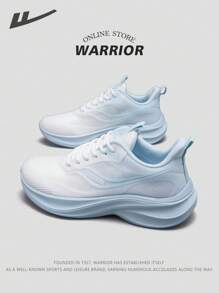 WARRIOR 1 Par Zapatillas de Correr para Mujer 2025 Nueva Serie Guerrera, Color Azul, Cordones, Parte Superior de Malla Transpirable, Suela Ligera y Suave, Adecuado para Correr al Aire Libre, Fitness, Caminar, Ir al Trabajo y Uso Estudiantil, Popular entre los Jóvenes