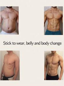 1pc Men's Sports Waist Trainer, Slimming Body Shaper, Belly Wrap, Fitness Shapewear - Black - View 2