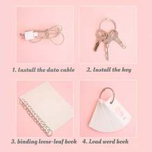 25mm / 38mm Anillos de carpeta de hojas sueltas de 20 piezas, anillo de metal con bisagras Carpeta de libros Anillos de llave dividida Álbum de recortes Álbum de hojas sueltas Clip.3 tamaños disponibles(25mm) - 38 mm - Ver 3