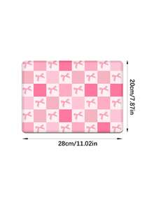 1 件粉色蝴蝶橡胶防滑游戏鼠标垫，适用于台式电脑/笔记本电脑办公室使用 - 粉紅色格子 - 查看 16