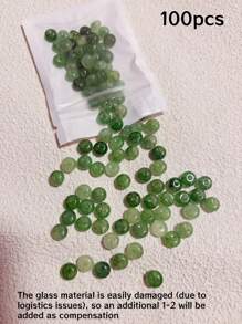 50/100pcs 5mm X 8mm Imitation Jade, Agate, Abacus Beads, Loose Beads, Wheel Beads, Spacer Beads For DIY Jewelry Making, Bracelets, Keychains, Necklaces, Crafts Decoration, Colorful Beads Material To Inspire Your Creative Designs