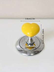 2/5/10个装心形马桶水箱辅助按钮，马桶水箱装饰辅助按钮，水箱膨胀冲水开关，夏季浴室装饰辅助开关，浴室配件，浴室工具 - 彩色 - 查看 2