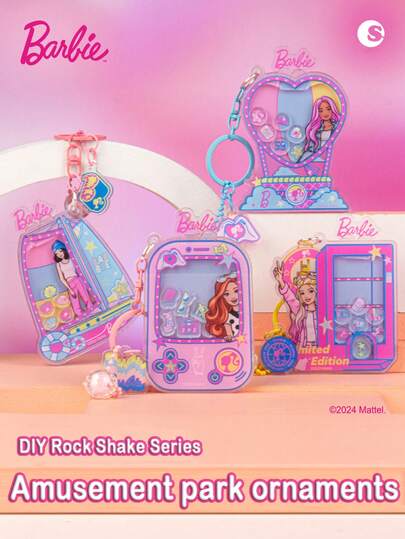 Mattel 1 Set de bolsos ciegos misteriosos con licencia oficial de Barbie, caja sorpresa, bolígrafo para teléfono celular, colgante de pared, estilo lindo, decoración coleccionables, regalos de cumpleaños y Navidad