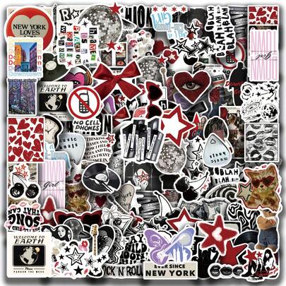 100 قطعة من سلسلة ملصقات فتاة Y2K المدينية، ملصقات غرافيتي جمالية، ملصقات فينيل كرتونية جميلة، مناسبة لزجاجات المياه والأجهزة المحمولة والهواتف والزلاجات والجيتارات والحقائب والألبومات والخوذات والدراجات والدراجات النارية والسيارات وديكور الأدوات الموسيقية، لوازم حفلات الكبار، ملصقات هدايا لوازم ألبوم الصور، ملصقات مضحكة، ملصقات أجهزة محمولة، ملصقات هاتف كيندل