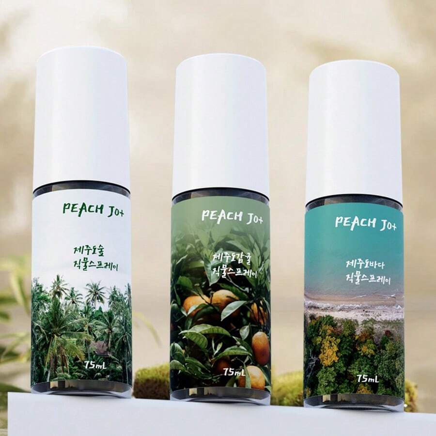 PEACH JO+ 1 زجاجة سعة 75 مل من رذاذ عطر جزيرة جيجو، خيارات تشكيلة تصل إلى 3 منها للاستعمال الداخلي والخارجي كمعطر للهواء متعدد الطبقات بترك رائحة طبيعية منعشة طويلة الأمد، عطر مثالي للمواعدة والحفلات والتجمعات والعطلات والمنزل والفندق والمكتب، هدية مثالية للعائلة والأقارب والأصدقاء، محمول