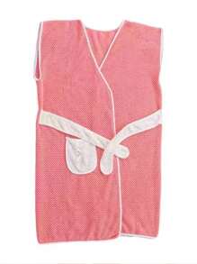 1pc Wearable Pineapple Plaid Robe With Tie, Lightweight, Warm "Super Soft Coral Fleece" Bathrobe With Pocket - Suitable For All Seasons, Absorbent And Comfortable Loungewear, Perfect For Bathroom, Bedroom, Pool And Beach, Cute Student Sleepwear