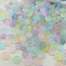 10/50g 6mm Abacus Beads Kit - Vibrant Transparent Glass Flat Beads Multiple Colors With Versatile Spacer Beads - Perfect For DIY Beading Projects, Ideal For Creating Unique Bracelets And Necklaces, Essential Jewelry Making Accessories