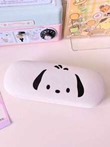 Sanrio 1pc Cute Cartoon Character Pattern Glasses Case, Crush Resistant Fashionable Eyeglasses Storage Case With Wear-Resistant Soft Lining, New And Simple Design, Convenient And Portable With Waterproof And Dustproof Function Suitable Various EyeGlasses Accessories For Women