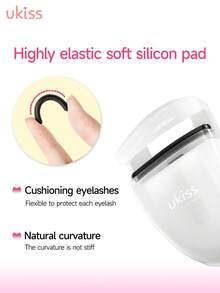 ukiss Máy uốn mi cầm tay, có đường viền, mái chèo rộng + lò xo lực đồng đều, mi cong, dày, dụng cụ uốn mi nhẹ nhàng cho mi cong, sử dụng với mascara để có thêm độ dày - trắng - Xem 5