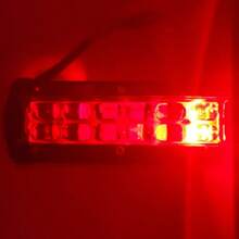 Tecnomoto Faro Auxiliar Barra Led 14cm 36w 12 Led Estrobo Motocicleta - Versión básica - Ver 3