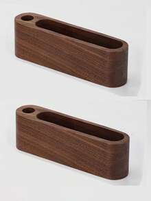 Wooden Desktop Business Card Holder, Creative Large Capacity Display & Storage, Front Desk Office Organizer Back To School