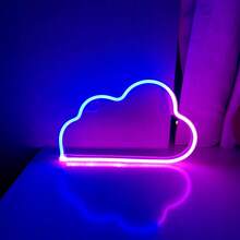 1 Dấu hiệu neon độ sáng cao kết hợp giữa sét, tên lửa, môi, mặt trăng, sao và mây, chạy bằng pin và USB, 13,3x5,1in (xấp xỉ 34x13cm), đèn tường trang trí LED nghệ thuật màu vàng ấm áp cho phòng khách, văn phòng, phòng ngủ, Ngày lễ tình nhân, ngày của mẹ, Giáng sinh, đám cưới, sinh nhật, tiệc tùng, trang trí nội thất - Đèn neon treo tường hình tia sét - Xem 12