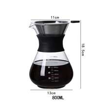 1pc Glass Hand Drip Coffee Pot Set, Home Use Hand Drip Percolator Coffee Pot - Multicolor - View 18